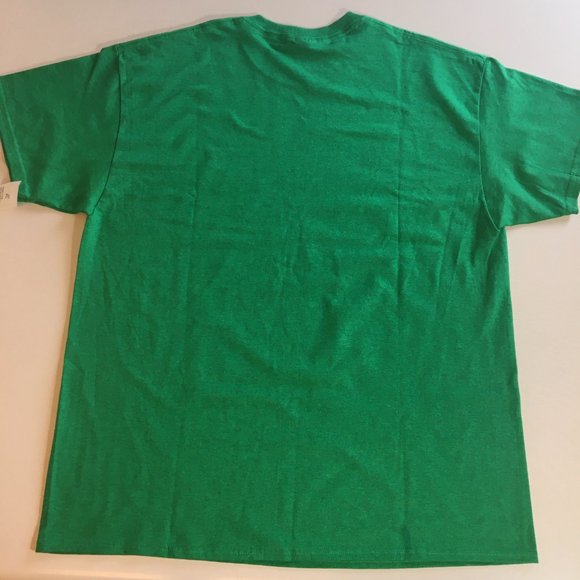 St. Paddys Holiday Tee Shirt Adult XL Green Mustache You For A Beer Graphic - Picture 3 of 7